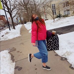 Target pink puffer jacket